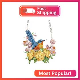 Hgj239 Aiyuanzsh Diy 5d Bird Flower Diamond Art Painting Kits Hanging Sign Wall Special