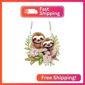 Hgj323 Aiyuanzsh Diamond Art Painting Pendant Kits Animal 5d Hangi