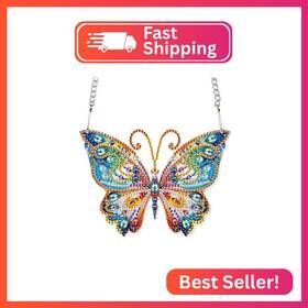 Hgj325 Aiyuanzsh Diamond Painting Hanging Pendant Kit Animal Butterfly 5d Paint