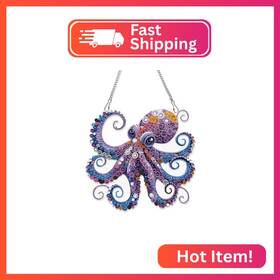Rxk8001 Aiyuanzsh Octopus Diamond Painting Hanging Ornament 5d Diy Special Shaped Diamo