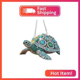 Rxk8008 Aiyuanzsh Diy Diamond Painting Sea Turtle Hanging Ornament Kit 5d Crystal Wall Ar