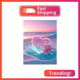 G3828-us Ajepon Beach Diamond Painting Kits For Adults - Art Love Heart