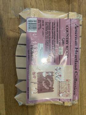 American Heartland Collection 081081252427 New Wood Gate Art Craft 6x8 Inch