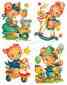 An638 Nursery Vintage Waterslide Animals Bunny Bunnies Decals Shabby Bear