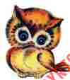 An700 Waterslide Decals Vintage Shabby Owl Nightowl