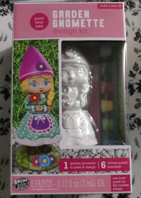 450571 Anker Art Paint Your Own Garden Gnomette Design Kit