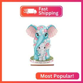 Sa2144 Antor Elephant Diamond Painting Desktop Ornament Diy 5d Animal Art Table