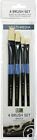 Art-8744c Art Advantage Brush Set Bristle Flat Size Taxfree 661670910299