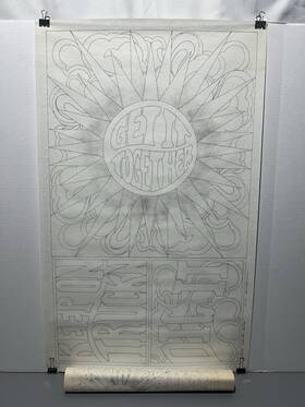4129 Artex Tri-chem Get It Together Keep On Truckn 20x34 Picture To Paint