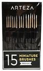 Arteza Detail Paint Brush Set Of 15 Fine Artist Quality Hand Made Ideal For Producin 786641419103