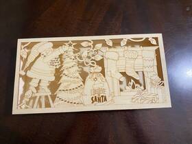 642818 Artminds New Pre-lit Wood Decor Diy Inch I Believe In Santa Christmas Crafts Ready 2 Paint