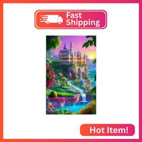 R005-35x55 Artmyrui Large Diamond Painting Kits Diy Castle Art For Adults 5d C
