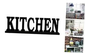 Haths-sh7-93 Attraction Design Rustic Wood Kitchen Sign For Home Decor Decorative Wooden Cutout Word