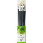B00gyub5pe Winsor Newton Foundation Oil Brush With Long Handle Pack Of