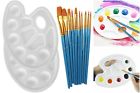 B06zylj5nq Heartybay Paint Brush Set Tray Palette Round Pointed 649870643520
