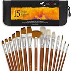 Ba0904 Leonarto Paint Brushes Set Acrylic Oil Watercolor Gouache 658632382904