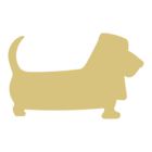 Bassethound Diverse Llc Basset Hound Unfinished Wood Shape Cut Out
