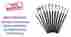 Bcac17415 Xpassion Paint Brush 12 Set Nylon Hair Professional Painting Artist Watercolor 723980450527