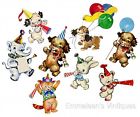 An653 Bear Puppy 8 Decals Waterslide Kitten Party Animals Vintage Bunny Shabby