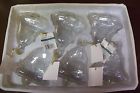 Bell Garden Ridge 6 Shaped 4 Clear Glass Christmas Ornaments Ready To Paint Decorate 801630614403