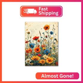 B12450 Benjenes Diamond Art Kits For Adults Wild Flowers Painting Adu