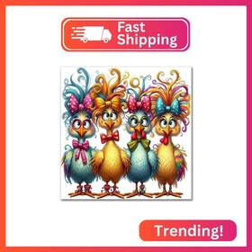 Gmzs-137 Benjenes Chicken Diamond Painting Art Kits For Adults Hen 5d Diy Kit