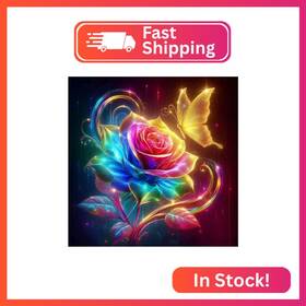 Mz0904 Benjenes Butterfly Diamond Art Kits For Adults Flowers Painting Fo