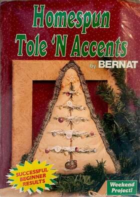 W17510 Bernat New Vintage Homespun Tole N Accents Oft Christmas Tree Farmhouse Craft