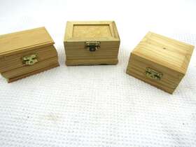 Dc-05 Bestpysanky Unfinished Wooden Jewelry Or Storage Trinket Gift Box Chest With Clasp Lot/3