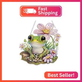 S021 Bowetile Frog Diamond Art Hanging Kits For Adults 5d Special Shape Pain