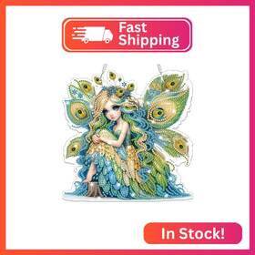 S037 Bowetile Fairy Diamond Art Hanging Kits For Adults 5d Special Shape Pai