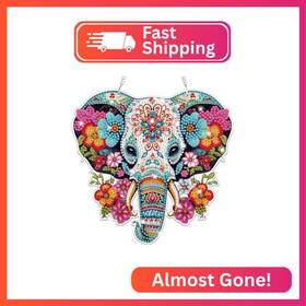S038 Bowetile Elephant Diamond Art Hanging Kits For Adults 5d Special Shape