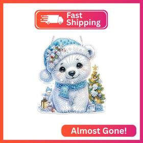 S072 Bowetile Christmas Diamond Art Hanging Kits For Adults 5d Special Shape