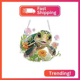 S133 Bowetile Hanging Diamond Art Sea Turtle Kits For Adults 5d Special Shape Diamon