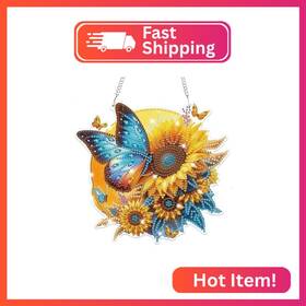 S134 Bowetile Hanging Diamond Art Butterfly Kits For Adults 5d Special Shape