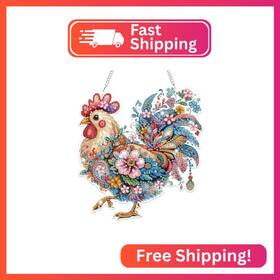 S141 Bowetile Hanging Diamond Art Chicken Kits For Adults 5d Special Shape P