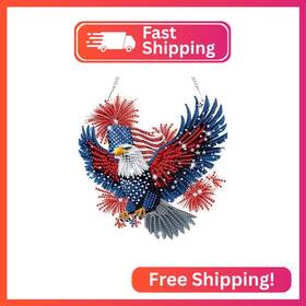 S382 Bowetile Independence Day Bald Eagle 5d Diamond Art Hanging Kits For Adults 4th