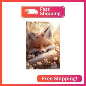 Bowetile Wx12436 5d Diamond Art Fox Kits For Adults Beginners Animals Painting