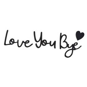 Y21208 Boxob Love You Bye Sign Wooden Black Decorative Signs Above Door Exquisite