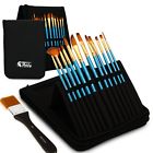Bpb-10 Artify Art Supplies Pcs Paint Brush Set Includes Carrying Case
