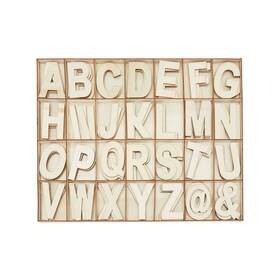 Bright Creations 194425193680 Mdf Craft Letters - 3-inch 112-piece Set Unfinished Wood