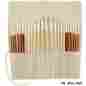 Psb00llj1sauw Bs-024 Us Art Supply Paint Brush Set Artist Oil Acrylic Natural Long Handle Canvas Storage Case 24 Pc 848849027259