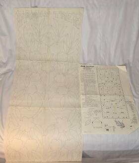 T311 Bucilla Paint-it-yourself Tri-chem Family Tree Wall Hanging 15 Inch X 38