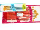 Bx-10 Zt Packs Acrylic Paint Brush Set Hobby Craft Model Quality