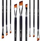 Bxnl209yh Angled Flat Paintbrush Sets 785004786944
