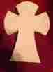 C11-125 Artistic Craft Supply Wood Cross 10 Inch Unfinished Wooden Crosses Set Of 6