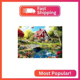 Wx10239 Ceovr Scenery Diamond Painting Kits For Adults Garden Landscape Art Dot