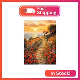 Ceovr Wx12186 Flower Diamond Art Kits For Adults Poppy Painting Dots 5d Full Dr