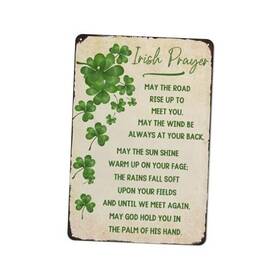 Wujiao-20250226-29 Cghbuopk May The Road Rise Up To Meet You Metal Tin Sign Irish Prayer 8x12 Inch Style-28