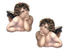 Cherubs Waterslide Angels Raphael Vintage Shabby Decals